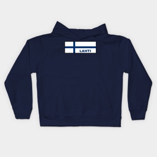 Lahti City in Finnish Flag Kids Hoodie